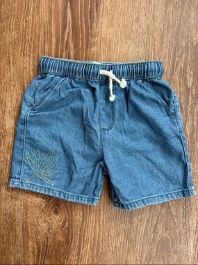 Zara Blue Kids Denim Elastic Waist Shorts